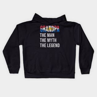 Grand Father Saba Islander Grandpa The Man The Myth The Legend - Gift for Saba Islander Dad With Roots From  Saba Island Kids Hoodie